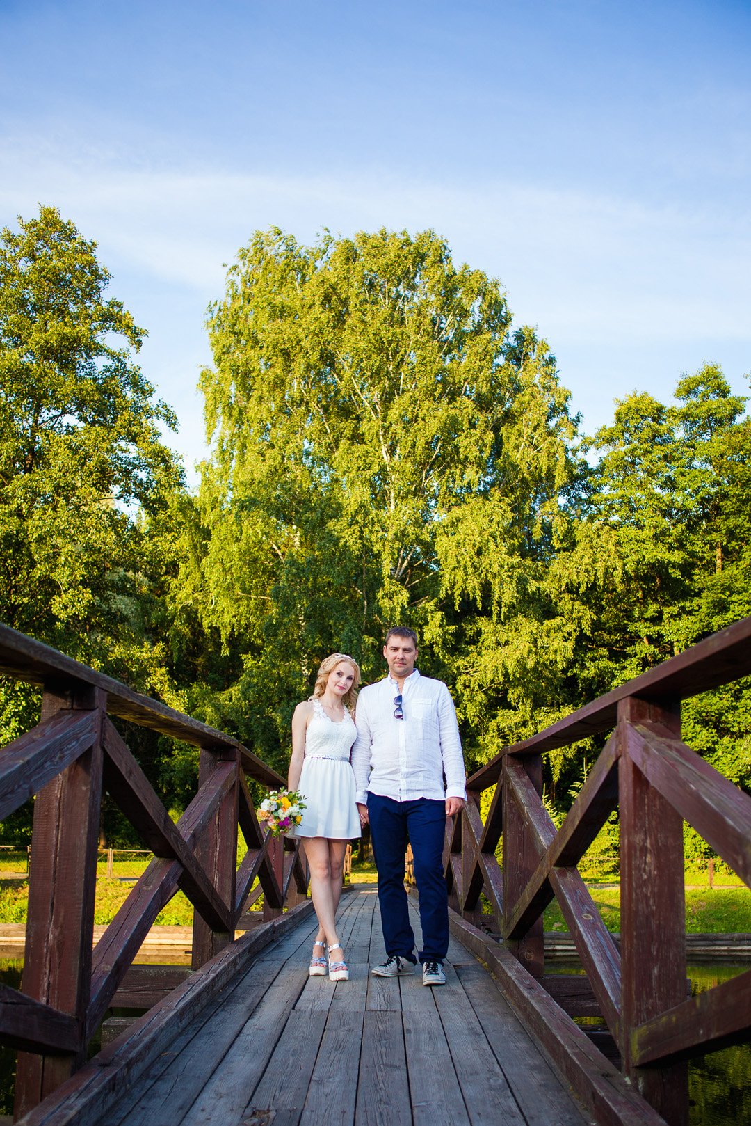 Love-story молодожёнов на деревянном мосту в Минске | Свадебный фотограф в Минске, Александр Морозов