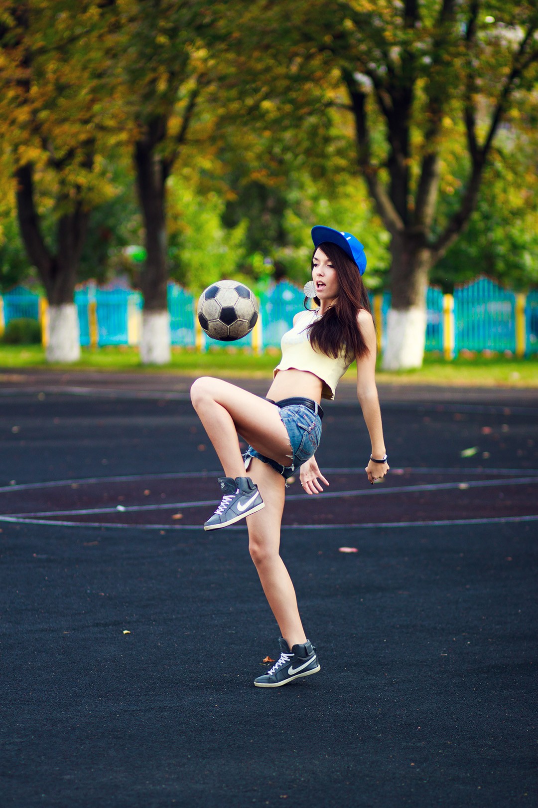 Портретная фотосъемка в спортивном стиле с Аней Былинской